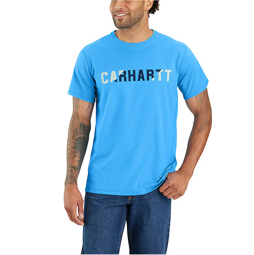 FORCE GRAPHIC LOGO T-SHIRT AZURE BLUE