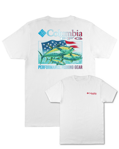 COLUMBIA PFG BRISSETT T-SHIRT COLUMBIA NAVY - Pee Dee Outfitters