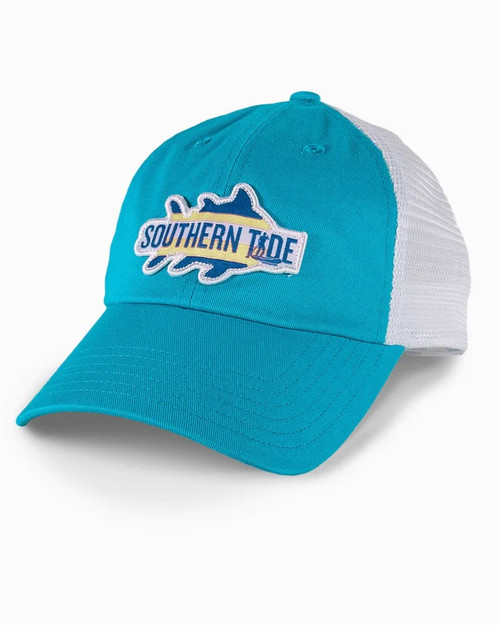 SOUTHERN TIDE PADDLIN' OUT TRUCKER HAT TURQUOISE