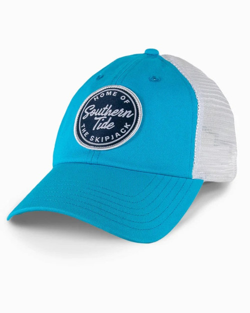 SOUTHERN TIDE HOME OF THE SJ TRUCKER HAT BLUE