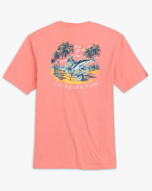 SOUTHERN TIDE 2 WHEEL DRIVE T-SHIRT FLAMINGO PINK