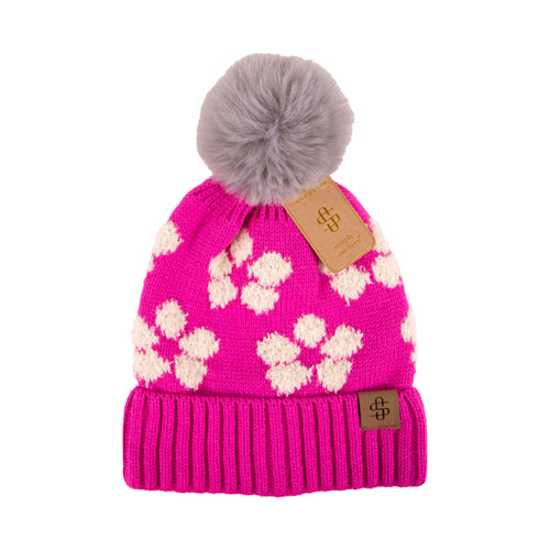 SIMPLY SOUTHERN PINK PUFF BEANIE