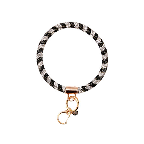 SIMPLY SOUTHERN STRIPE RHINESTONE BANGLE KC