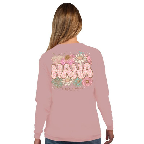 SIMPLY SOUTHERN LEO NANA LS T-SHIRT SUEDE