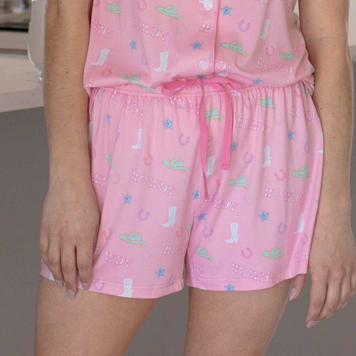 TRS HOWDY FRIENDS SLEEP SHORTS PINK/MULTI