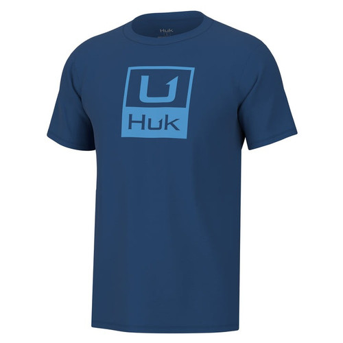 HUK STACKED LOGO T-SHIRT SET SAIL