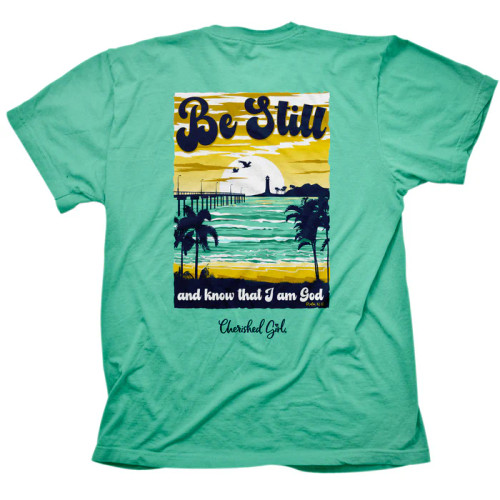 CHERISHED GIRL BE STILL T-SHIRT COOL MINT
