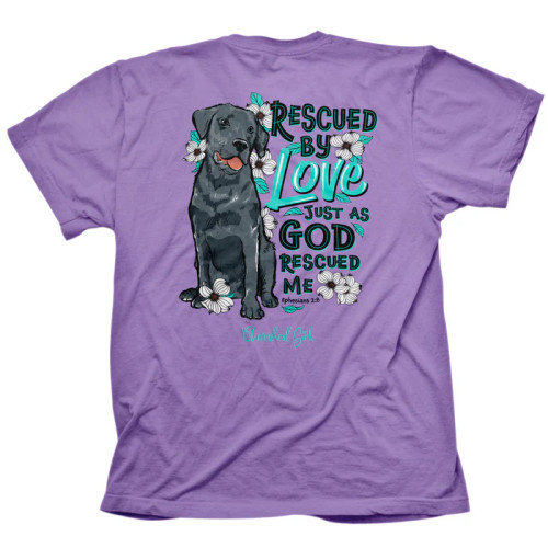CHERISHED GIRL RESCUED T-SHIRT LAVENDER