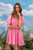 BLU PEPPER PUFF SLEEVE DRESS PINK