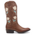 COCONUTS PATSY FLOWER COWBOY BOOT TAN