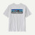 PATAGONIA MENS WHITE P-6 LOGO RESPONSIBILI-TEE