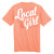 LOCAL GIRL CANTALOUPE STACKED SCRIPT T-SHIRT