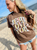 DASH FORWARD STRIPE JESUS LOVES YOU T-SHIRT ESPRESSO