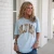 LULU MAC LEOPARD FP TEE CHAMBRAY/LEOPARD
