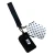 LULU MAC DOT DUAL POUCH WRSTLT WHITE/BLACK DOTS + BLACK POUCH
