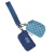 LULU MAC DOT DUAL POUCH WRISTLET LT BLUE/NAVY DOTS + NAVY POUCH