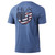 HUK AMERICANA WAVE T-SHIRT TITANIUM HEATHER