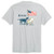 HEYBO LABS & FLAGS T-SHIRT SILVER
