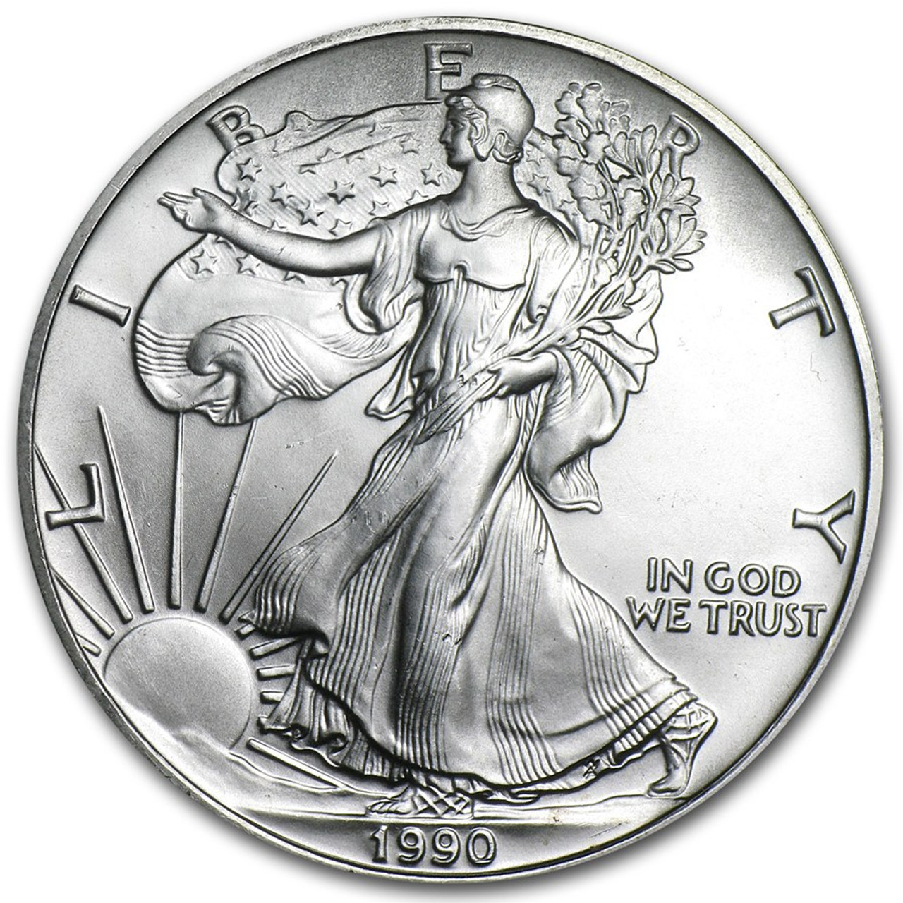 アンティークコイン 1990 Silver Eagle American $1 editorial.unju.edu.ar