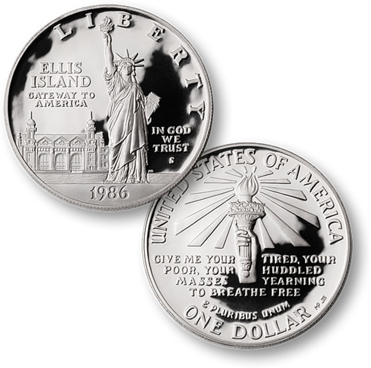 1986 Statue of Liberty Silver Dollar - Currency and Coin