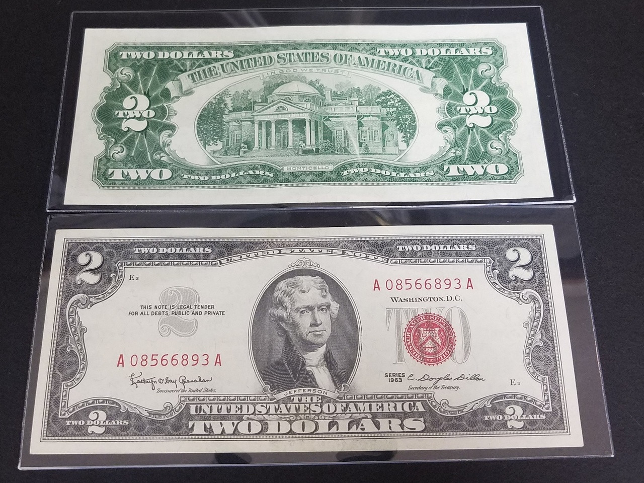 $2 Note Red Seal Series 1963