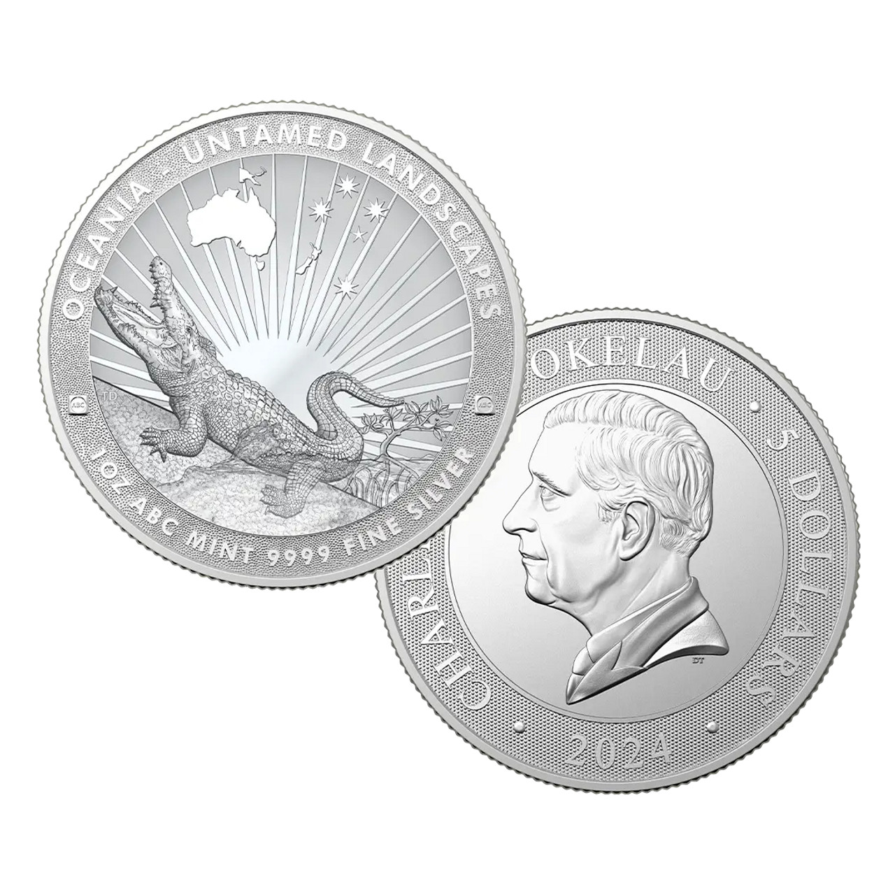 コレクション AUSTRALIA 1oz SALTWATER CROCODILE 1 Dollar - Elizabeth II (4th Portrait - Saltwater Crocodile
