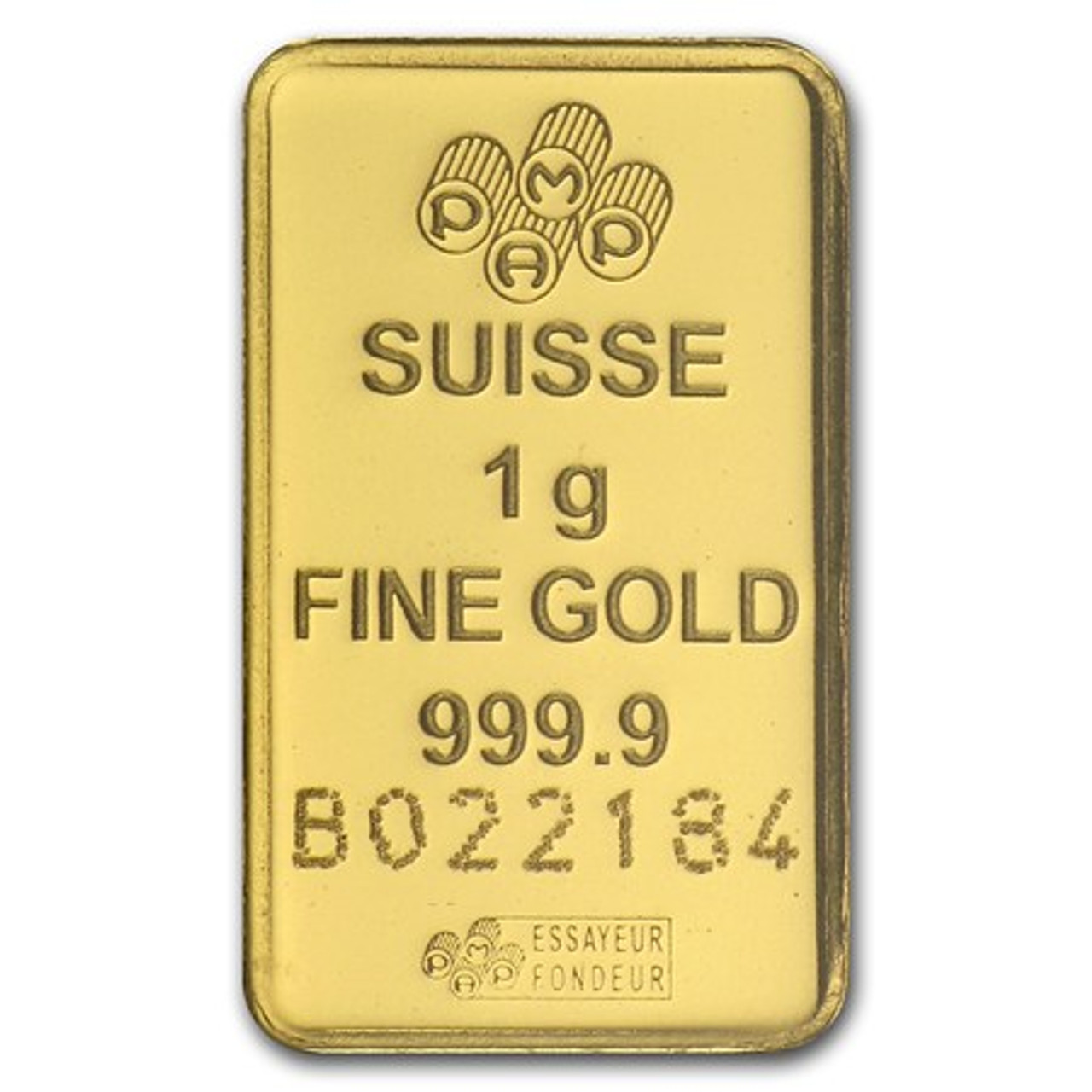 1 gram (999.9 pure) Gold Bar (bar our choice ...