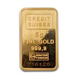 5 gram (999.9 pure) Gold Bar