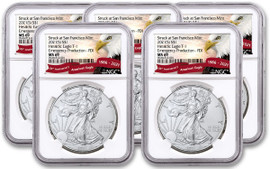 2021 (S) Silver Eagle Emergency Production - Lot of 20