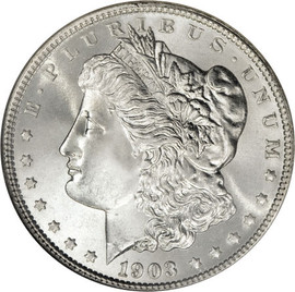 1879 Morgan Silver Dollar (Extremely Fine to Almost Uncirculated