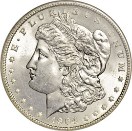 1904-O Morgan Silver dollar; New Orleans Mint