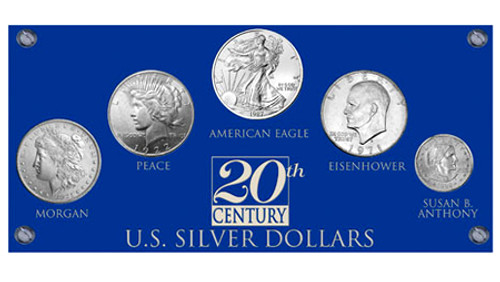 20TH Century Silver Dollar Set