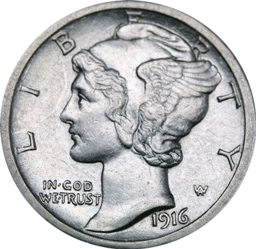 10 Mercury Dimes