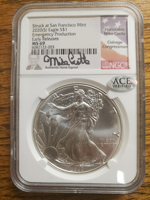 イーグル銀貨-type2 2020PCGS MS69 Silver Eagle イーグル銀貨-type2 2020PCGS MS69 Silver Eagle 2020 (S