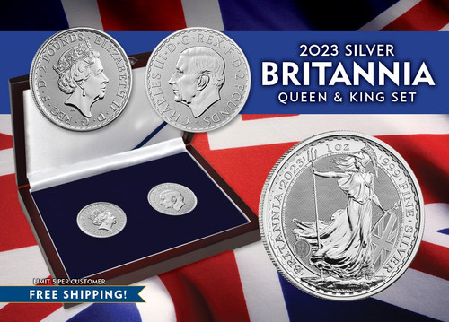 2023 Britannia Queen and King Set with Solid Wood Display Box