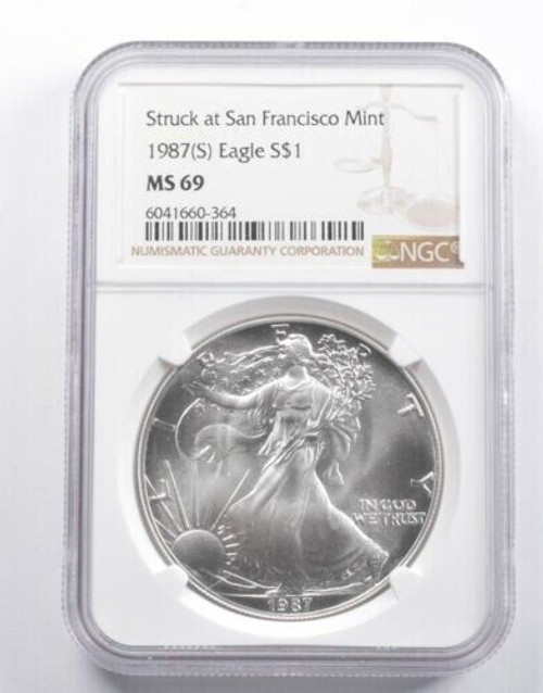 1987 (S) American Silver Eagle MS69