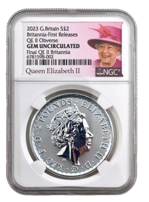 2023 Britannia Silver - Queen Elizabeth NGC