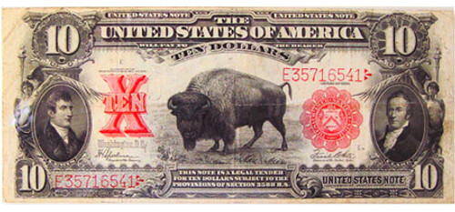 $10 Bison Note
