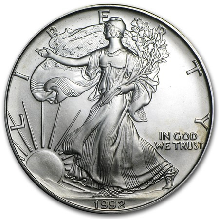 1992 American Silver Eagle - Currency and Coin