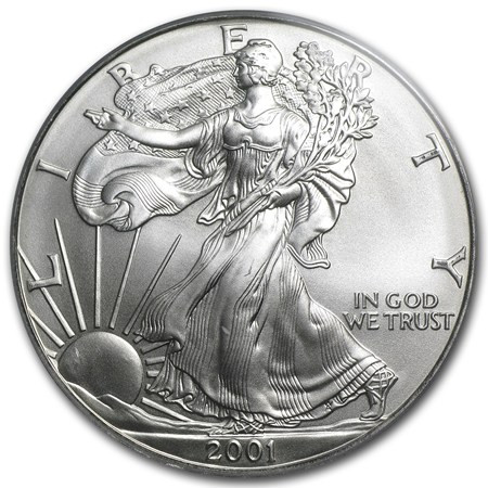 2001 American Silver Eagle - Currency and Coin