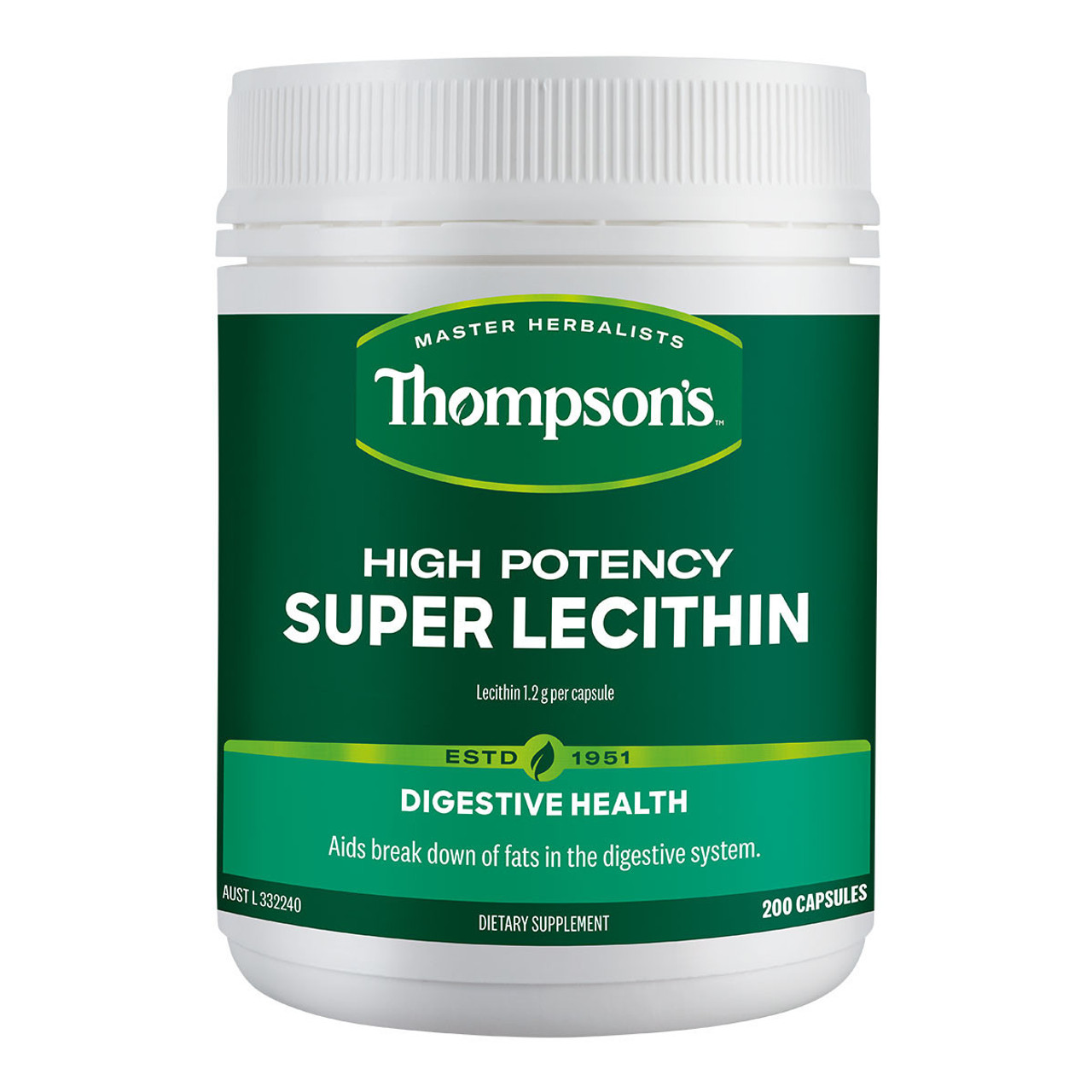Buy High Potency Super Lecithin by Thompson's I HealthPost NZ