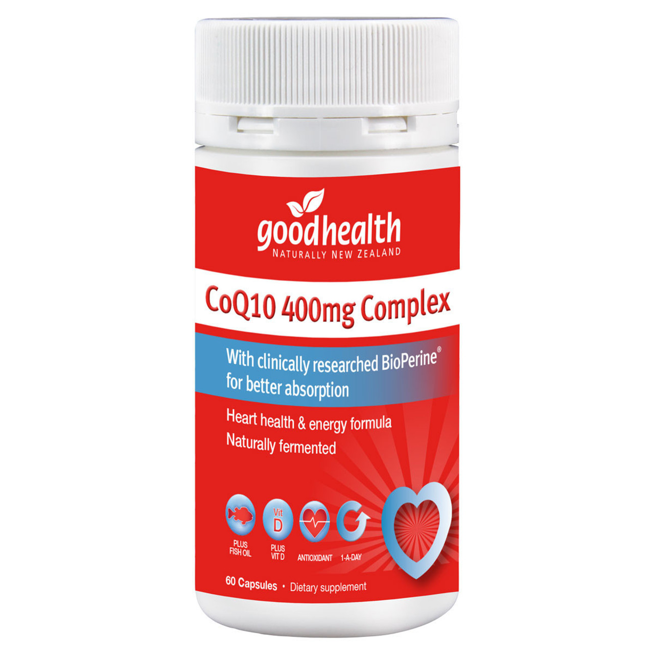 Buy CoQ10 400mg Complex by Good Health I HealthPost NZ