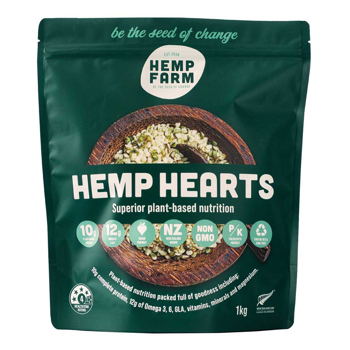 Buy Hemp Hearts by Hemp Farm I HealthPost NZ