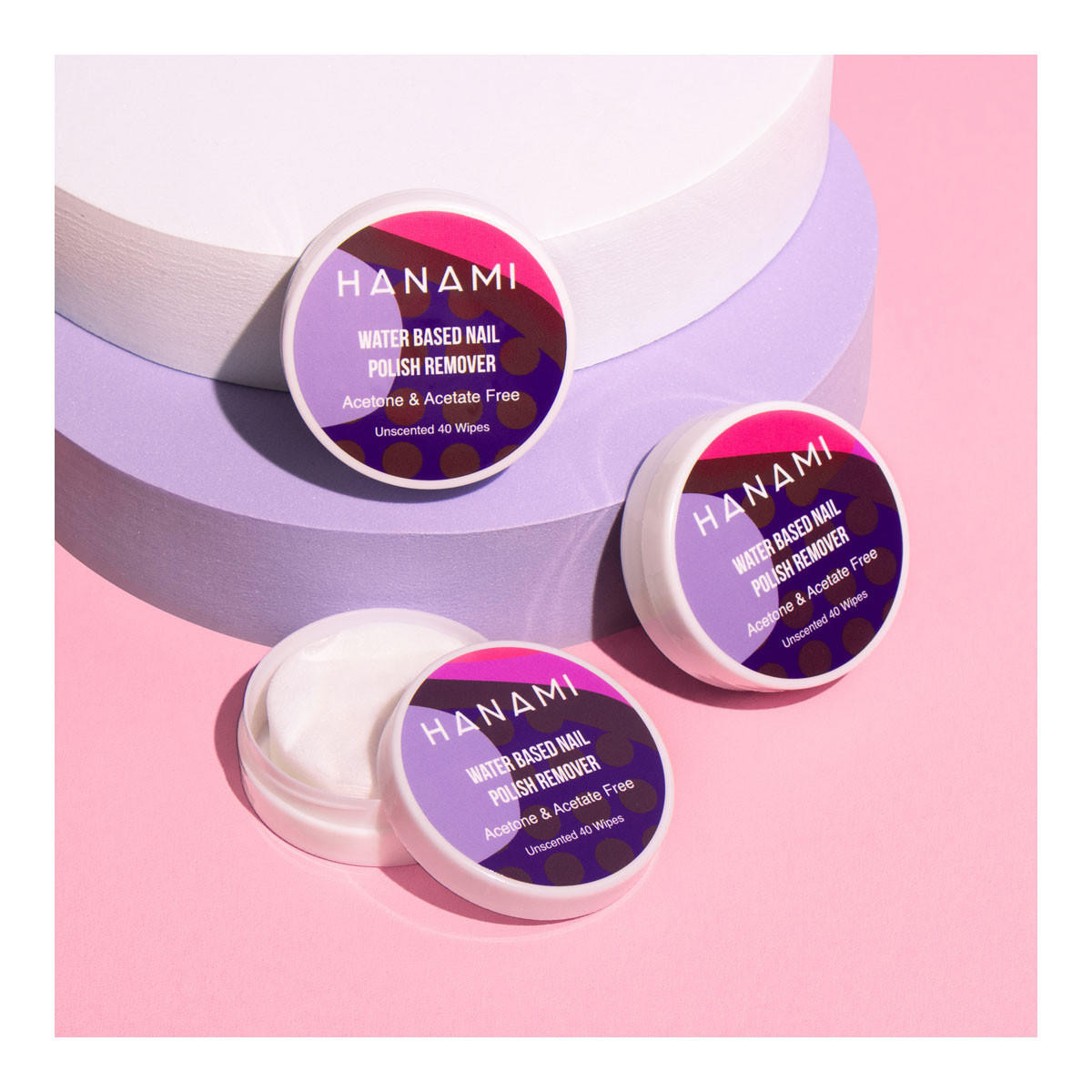 Buy Water Based Nail Polish Remover Wipes Unscented by Hanami I