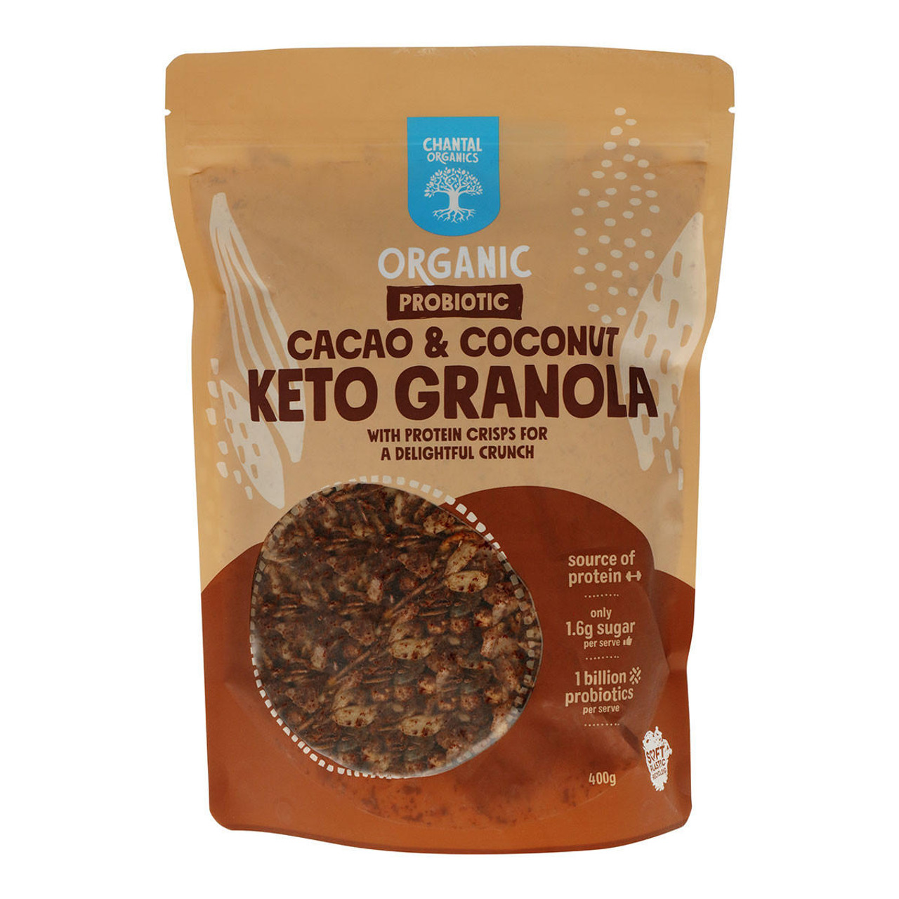 Chantal Organics – Cacao & Coconut Keto Granola