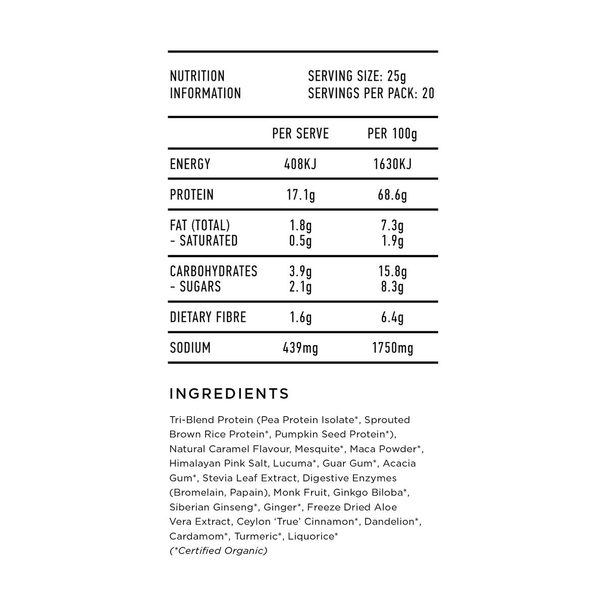 Buy Lean Protein Natural Salted Caramel Flavour by Tropeaka I