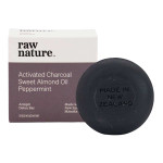 raw nature Activated Charcoal Sweet Almond Oil Peppermint Armpit Detox Bar 
