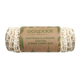 Ecopack Organic Cotton String Bag with Long Handle