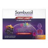Sambucol Black Elderberry Soothing Throat Pops Kids 2 Years+ 