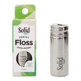 Solid Stainless Steel Floss Dispenser - Extra Strong Bamboo Charcoal 